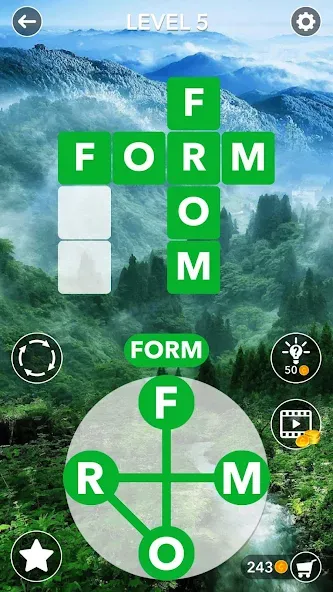 Word Crossword Search [МОД: Деньги, Монеты и Меню MOD] Screenshot 1