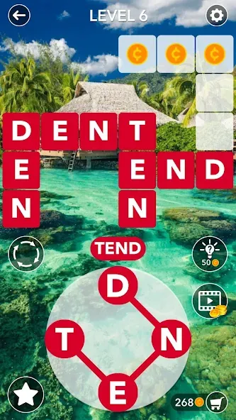 Word Crossword Search [МОД: Деньги, Монеты и Меню MOD] Screenshot 2