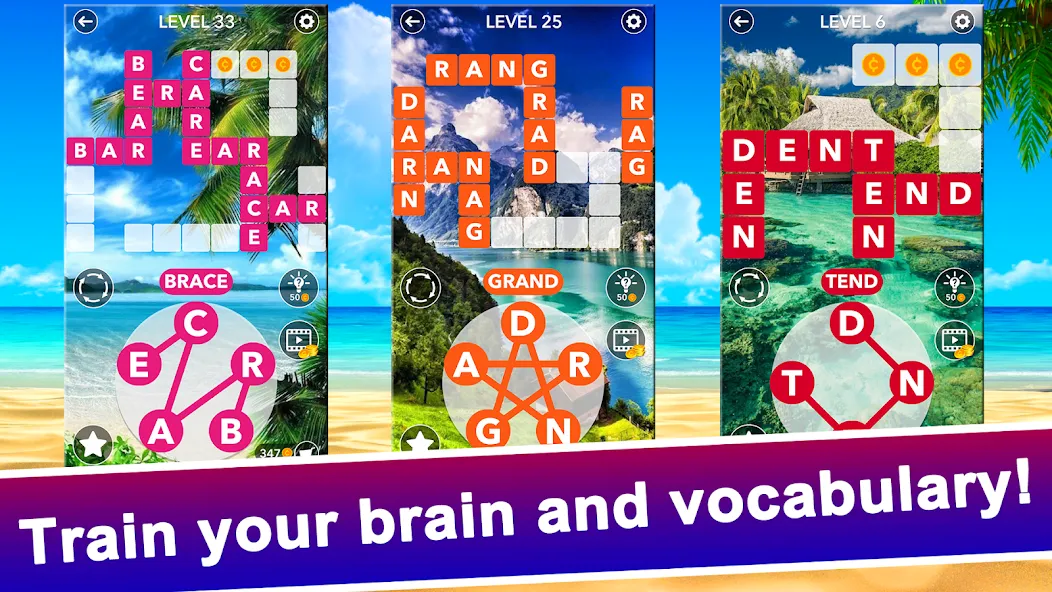 Word Crossword Search [МОД: Деньги, Монеты и Меню MOD] Screenshot 5