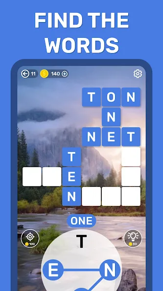 Word Search Puzzle Game [МОД: Много монет, Открытые уровни и Мега MOD] Screenshot 3