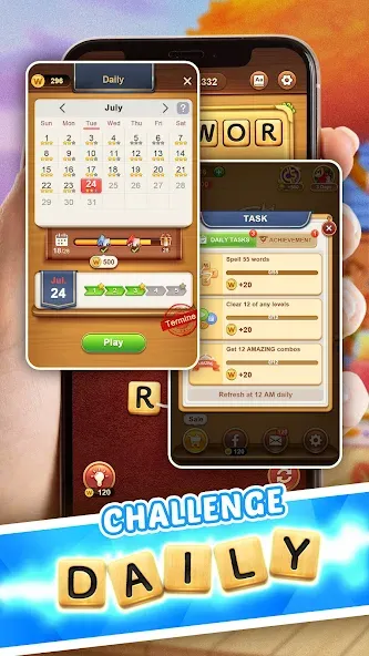 Word Connect (Ворд Коннект) [МОД: Меню, Бесконечные монеты и Открытые уровни] Screenshot 4
