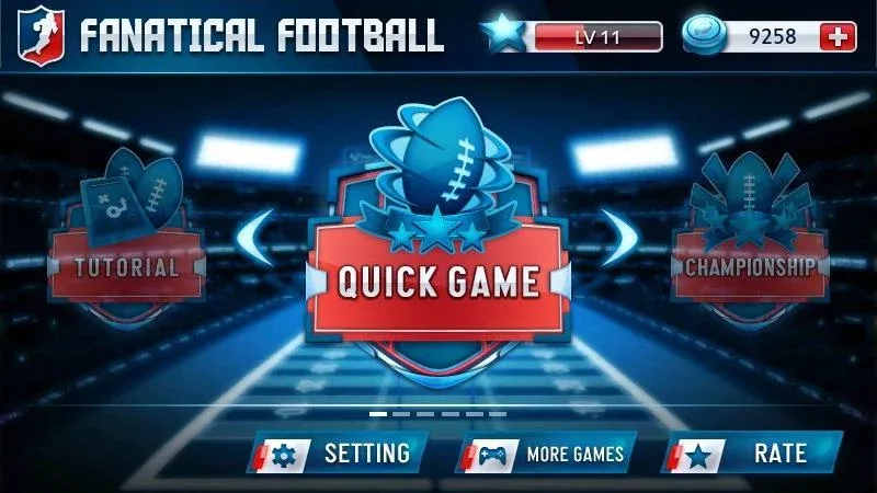 Fanatical Football (Фанатический футбол) [МОД: Много монет, Открытые уровни и Мега MOD] Screenshot 3