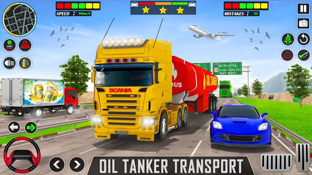 Offroad Oil Tanker Truck Games (Оффроуд Игры на машинецистерне для нефти) [МОД: Много денег, Монет и Все открыто] Screenshot 1