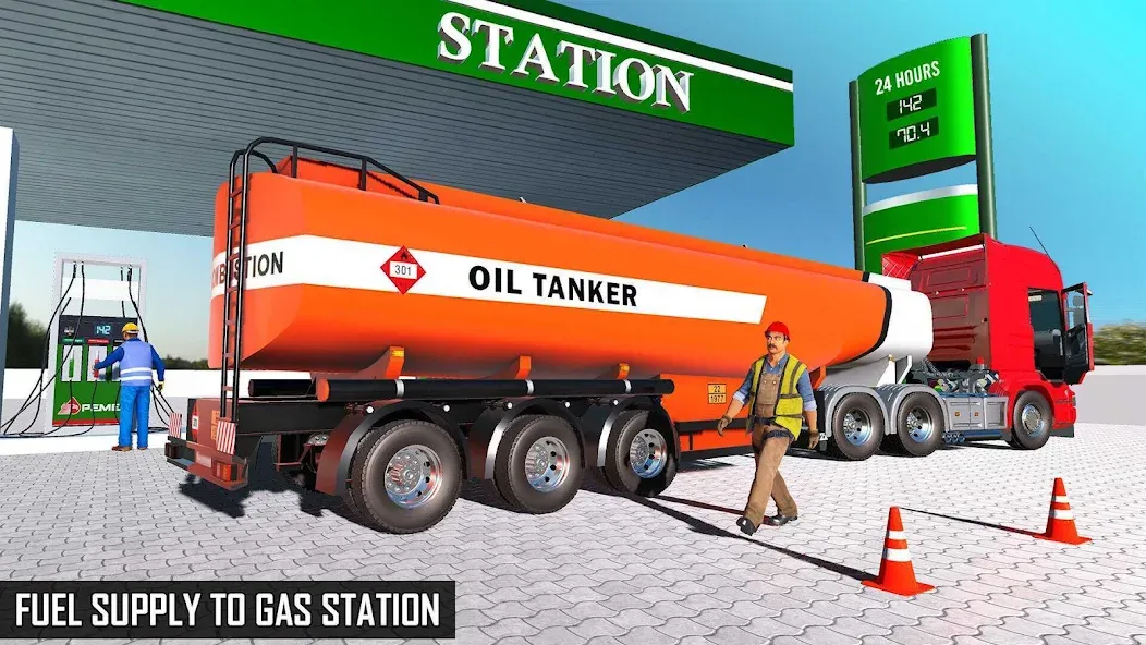 Offroad Oil Tanker Truck Games (Оффроуд Игры на машинецистерне для нефти) [МОД: Много денег, Монет и Все открыто] Screenshot 5