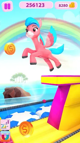Unicorn Kingdom: Running Games (Юникорн Кингдом) [МОД: Все открыто, Дополнительные деньги и Меню MOD] Screenshot 4