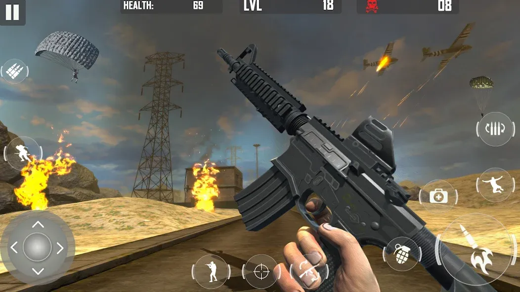 fps cover firing Offline Game (ФПС кавер стрельба Оффлайн игра) [МОД: Все открыто, Дополнительные деньги и Меню MOD] Screenshot 4