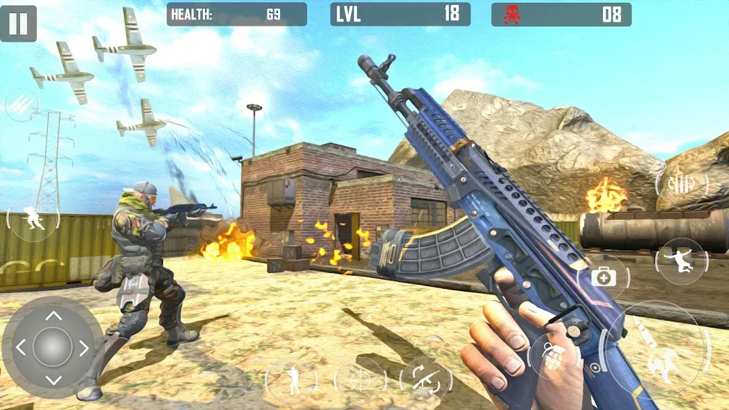 fps cover firing Offline Game (ФПС кавер стрельба Оффлайн игра) [МОД: Все открыто, Дополнительные деньги и Меню MOD] Screenshot 5