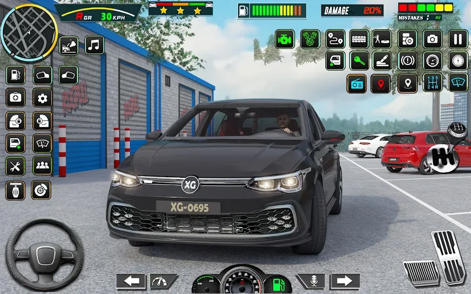 City Car Driving - Car Games (Сити Кар Драйвинг) [МОД: Бесконечные деньги, Монеты и Мега MOD] Screenshot 1