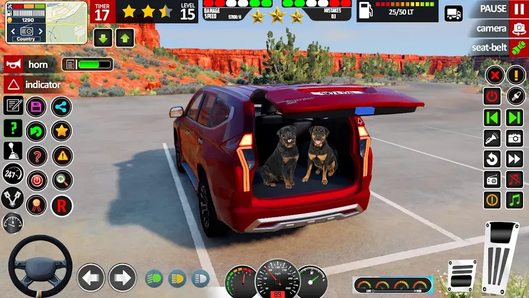 School Car Game 3d Car Driving [МОД: Все открыто, Дополнительные деньги и Меню MOD] Screenshot 2