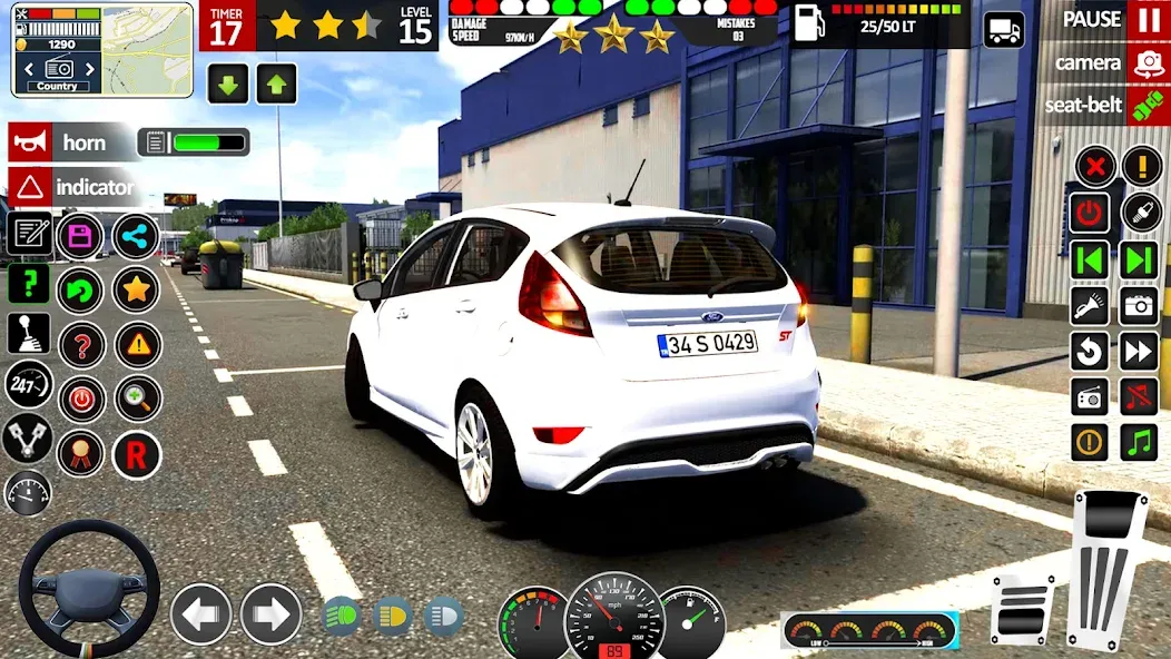 School Car Game 3d Car Driving [МОД: Все открыто, Дополнительные деньги и Меню MOD] Screenshot 3