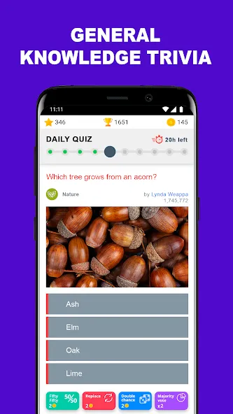 QuizzClub. Quiz & Trivia game (КвиззКлуб) [МОД: Много монет, Открытые уровни и Мега MOD] Screenshot 1