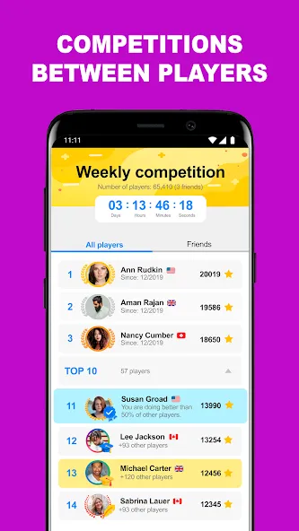 QuizzClub. Quiz & Trivia game (КвиззКлуб) [МОД: Много монет, Открытые уровни и Мега MOD] Screenshot 5