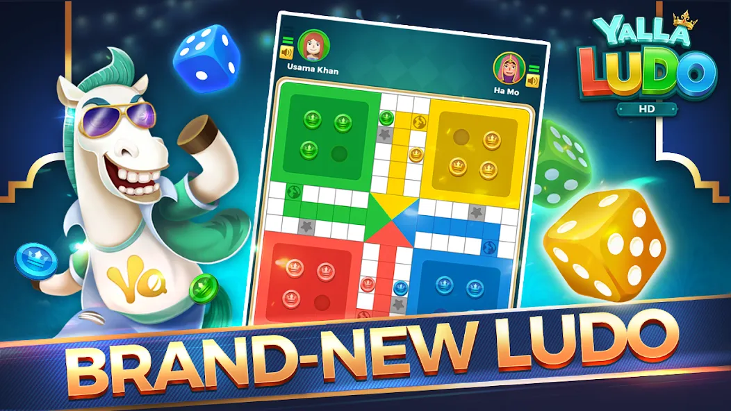 Yalla Ludo HD (Ялла Лудо ) [МОД: Меню, Бесконечные монеты и Открытые уровни] Screenshot 1
