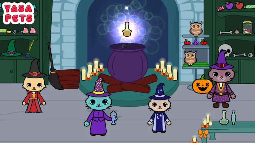 Yasa Pets Halloween (Яса Петс Хэллоуин) [МОД: Много денег, Монет и Все открыто] Screenshot 2
