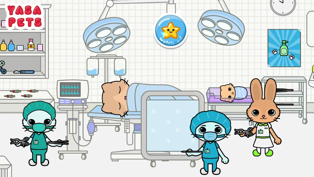 Yasa Pets Hospital (Яса Петс Хоспитал) [МОД: Много денег, Монет и Все открыто] Screenshot 3