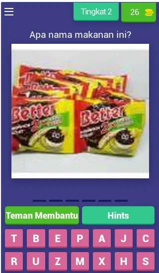 Tebak Makanan Ringan Indonesia (Гаме маканан Ринган) [МОД: Меню, Бесконечные монеты и Открытые уровни] Screenshot 3