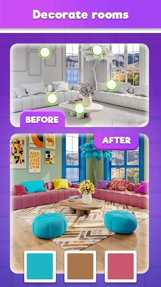 Tile Match Puzzle: Triple Game (Тайл Матч Пазл) [МОД: Бесконечные деньги, Монеты и Мега MOD] Screenshot 3