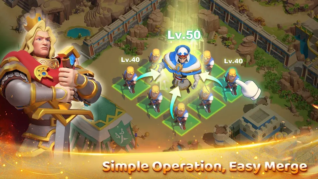 Merge Kingdoms (Мерж Кингдомс) [МОД: Много денег, Монет и Все открыто] Screenshot 1