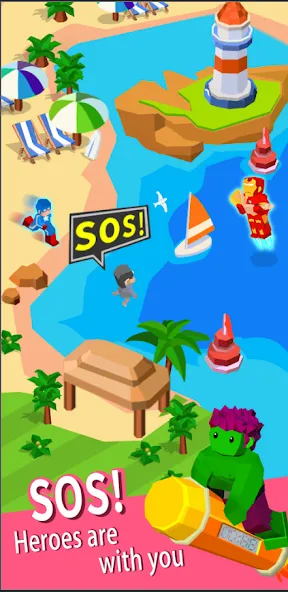 Idle Rescue Tycoon (Айдл Рескью Тайкун) [МОД: Деньги, Монеты и Меню MOD] Screenshot 3