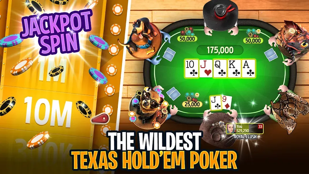 Governor of Poker 3 - Texas [МОД: Бесконечные деньги, Монеты и Мега MOD] Screenshot 1