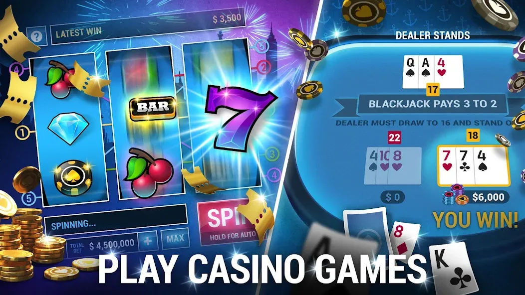 Poker World, Offline TX Holdem (Покер Ворлд) [МОД: Много денег, Монет и Все открыто] Screenshot 4