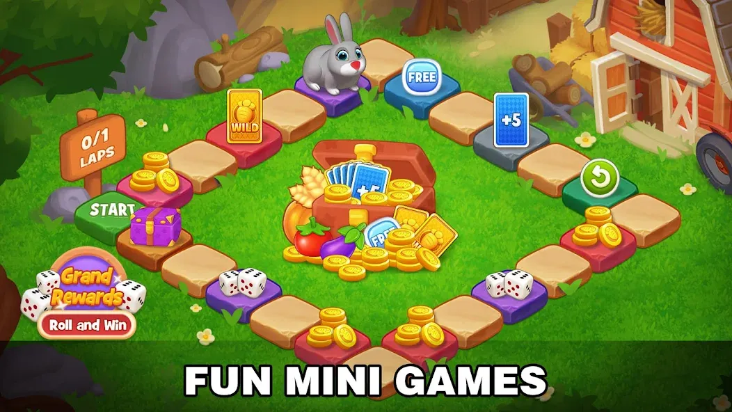 Solitaire Farm: Card Games (Соляр Фарм) [МОД: Меню, Бесконечные монеты и Открытые уровни] Screenshot 3