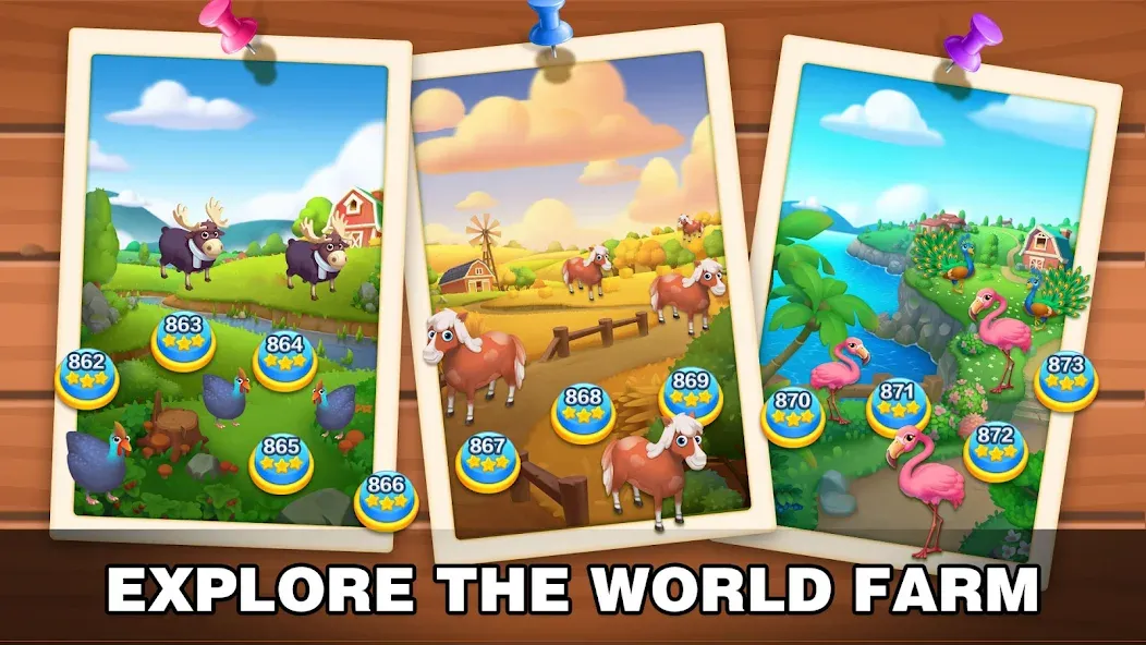 Solitaire Farm: Card Games (Соляр Фарм) [МОД: Меню, Бесконечные монеты и Открытые уровни] Screenshot 5