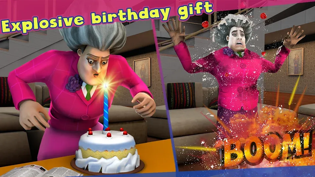 Scary Teacher 3D (Скари Тичер 3Д) [МОД: Деньги, Монеты и Меню MOD] Screenshot 1