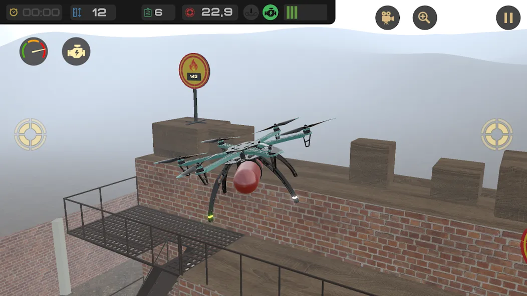 Edu Drone Simulator [МОД: Все открыто, Дополнительные деньги и Меню MOD] Screenshot 2