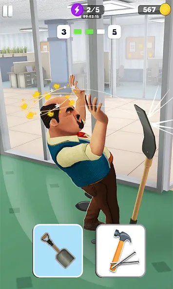 The Office : Prank The Boss (Зе Офис) [МОД: Меню, Бесконечные монеты и Открытые уровни] Screenshot 2