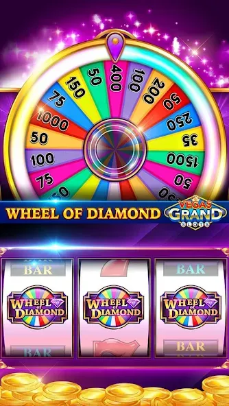 Vegas Grand Slots:Casino Games (Вегас Гранд Слоты) [МОД: Много денег, Монет и Все открыто] Screenshot 4