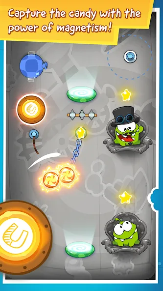 Cut the Rope: Time Travel (Сат зе Роуп) [МОД: Все открыто, Дополнительные деньги и Меню MOD] Screenshot 2