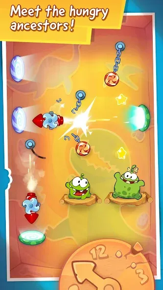 Cut the Rope: Time Travel (Сат зе Роуп) [МОД: Все открыто, Дополнительные деньги и Меню MOD] Screenshot 4