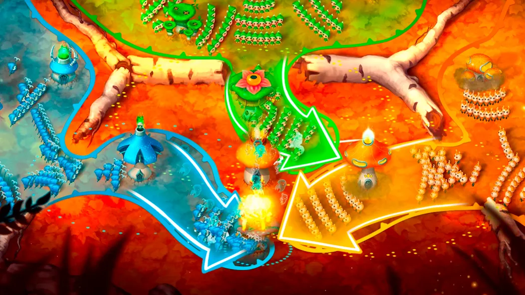 Mushroom Wars 2: RTS Strategy (Мушрум Варс 2) [МОД: Все открыто, Дополнительные деньги и Меню MOD] Screenshot 5