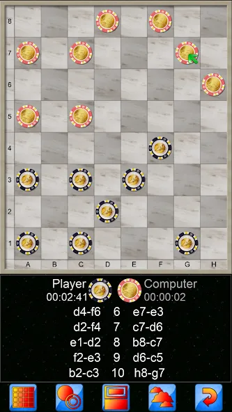 Checkers, draughts and dama [МОД: Меню, Бесконечные монеты и Открытые уровни] Screenshot 5