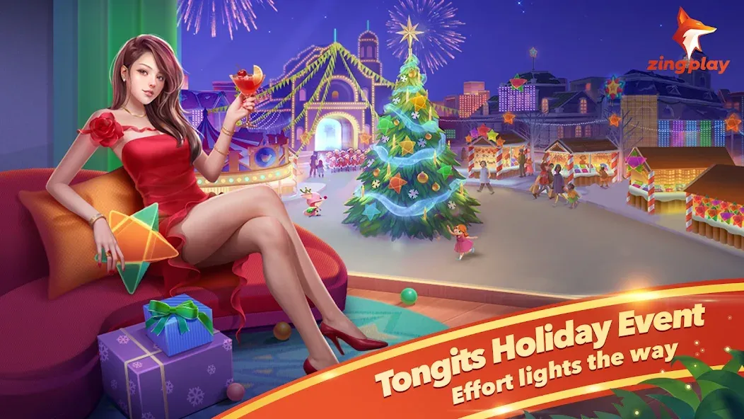 Tongits Zingplay - Card Game (Тонгитс Зингплей) [МОД: Много монет, Открытые уровни и Мега MOD] Screenshot 1