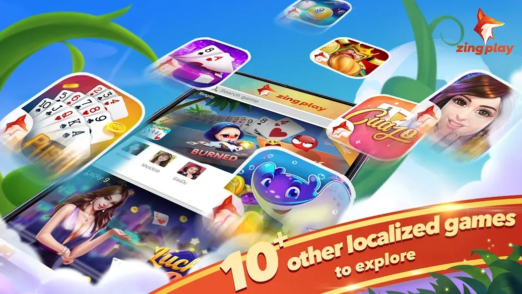Tongits Zingplay - Card Game (Тонгитс Зингплей) [МОД: Много монет, Открытые уровни и Мега MOD] Screenshot 5