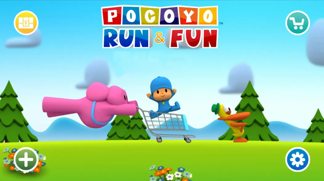 Pocoyo Run & Fun: Cartoon Jump [МОД: Меню, Бесконечные монеты и Открытые уровни] Screenshot 1