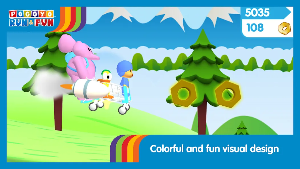 Pocoyo Run & Fun: Cartoon Jump [МОД: Меню, Бесконечные монеты и Открытые уровни] Screenshot 5