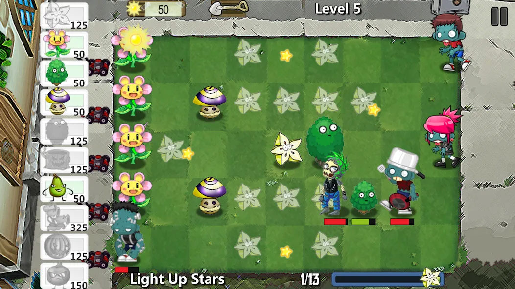Plants' War [МОД: Меню, Бесконечные монеты и Открытые уровни] Screenshot 4
