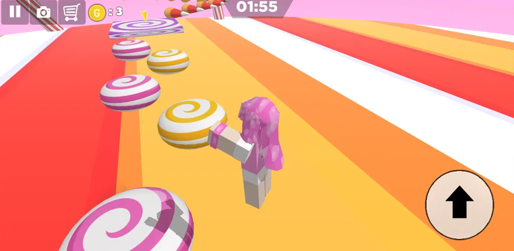 Candy Parkour Sweet girl (Кенди Паркур Свит грл) [МОД: Деньги, Монеты и Меню MOD] Screenshot 3