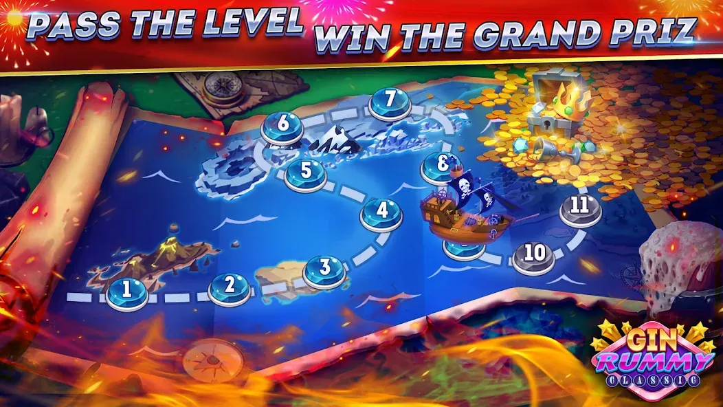 Gin Rummy Online & Offline [МОД: Деньги, Монеты и Меню MOD] Screenshot 4