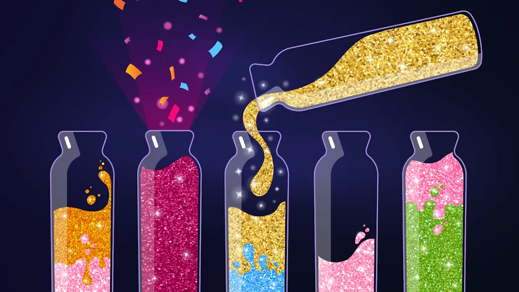Get Color - Water Sort Puzzle [МОД: Деньги, Монеты и Меню MOD] Screenshot 1
