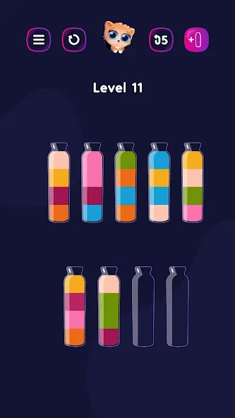 Get Color - Water Sort Puzzle [МОД: Деньги, Монеты и Меню MOD] Screenshot 2