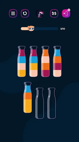 Get Color - Water Sort Puzzle [МОД: Деньги, Монеты и Меню MOD] Screenshot 3