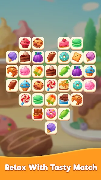 Tasty Match -  Zen Connect [МОД: Бесконечные деньги, Монеты и Мега MOD] Screenshot 1