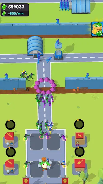 Zombie Factory Attack (Зомби Фабричное Нападение) [МОД: Много монет, Открытые уровни и Мега MOD] Screenshot 1
