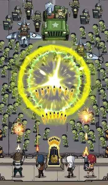 Zombie War Idle Defense Game (Зомби Война) [МОД: Бесконечные деньги, Монеты и Мега MOD] Screenshot 3