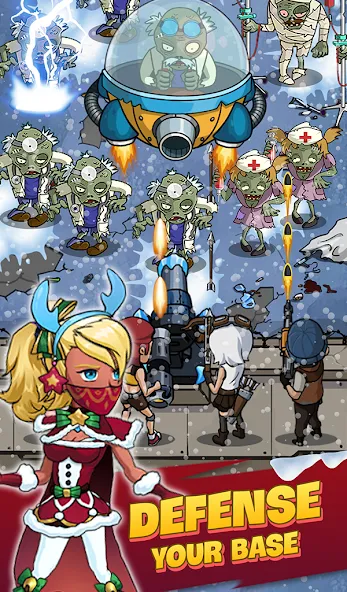 Zombie War Idle Defense Game (Зомби Война) [МОД: Бесконечные деньги, Монеты и Мега MOD] Screenshot 5