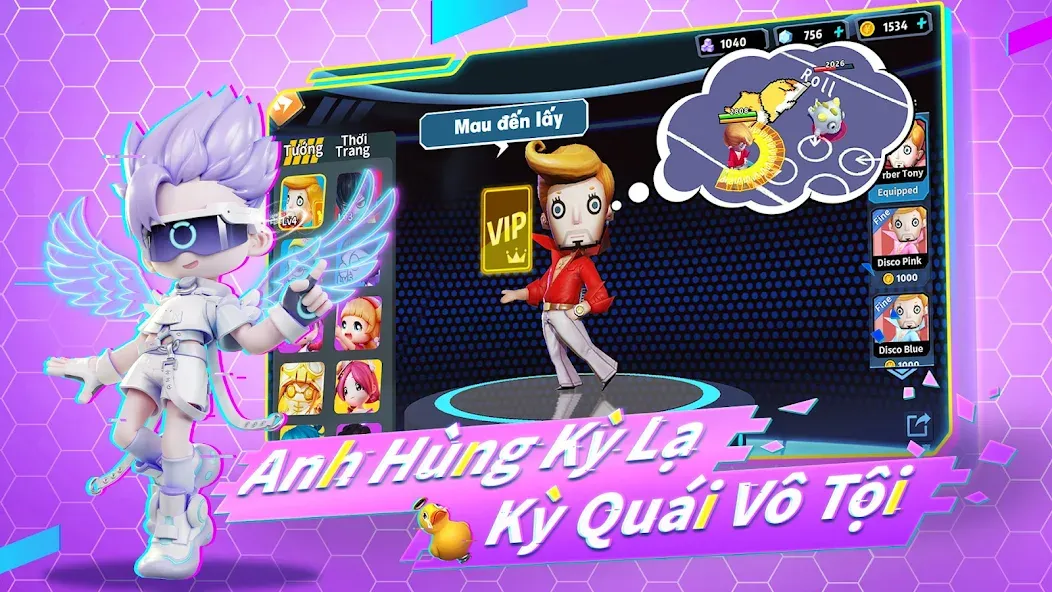 Đấu Trường Kỳ Lạ - Gzone [МОД: Деньги, Монеты и Меню MOD] Screenshot 2